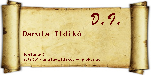 Darula Ildikó névjegykártya