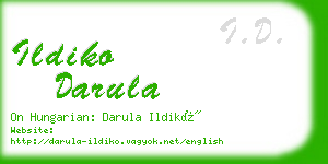 ildiko darula business card